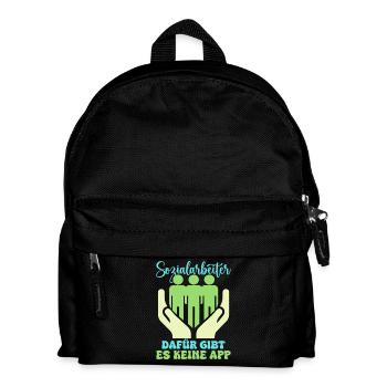 Social Worker There is no social app for this - Kids' Backpack - black - Front