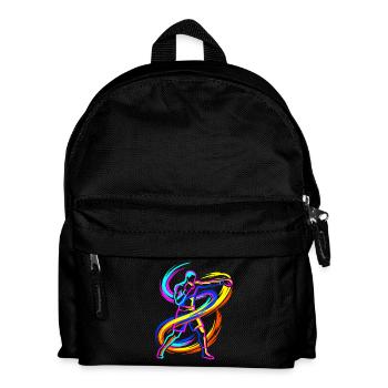 Boxen - Kinder Rucksack - Schwarz - Vorne