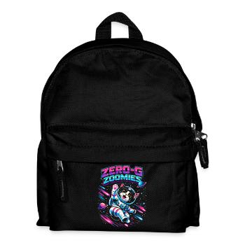 Null-G Zoomies | Humour spatial Astro Cat - Sac à dos Enfant - noir - Devant