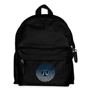 Pi Symbol mit Zahlen Spirale | Zahl 3.1415 - Kinder Rucksack - Schwarz - Vorne