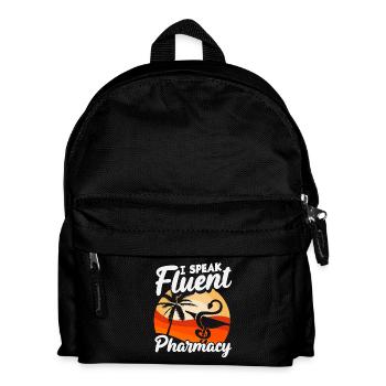Apotheker Sprechen Fließend Pharmazietechniker - Kinder Rucksack - Schwarz - Vorne