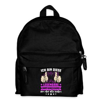 Dictons des réceptionnistes - Sac à dos Enfant - noir - Devant