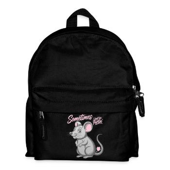 Sometimes I just be fartin' - Maus Furzen Furz  - Kinder Rucksack - Schwarz - Vorne