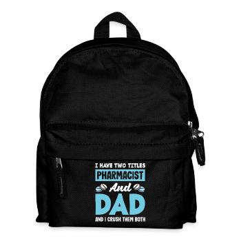 Apotheker Vater Vater Pharmazeutischer Techniker - Kinder Rucksack - Schwarz - Vorne