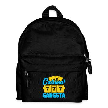 Gambling Fan Casino Gangsta Casino - Kids' Backpack - black - Front
