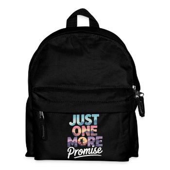 Just One More Promise - Wandern Retro - Kinder Rucksack - Schwarz - Vorne