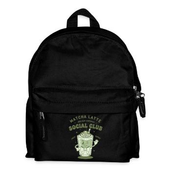 Matcha Latte Social Club Join Our Ceremony Green - Kids' Backpack - black - Front