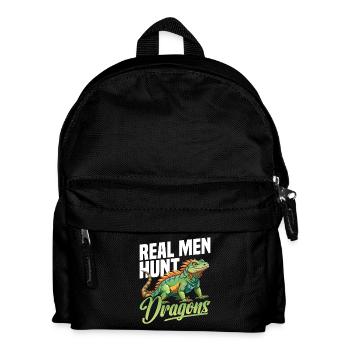  Iguana Removal Technician Lizard Hunting Gear - Kids' Backpack - black - Front
