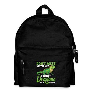  Reptile Hunter Equipment Iguana Slayer Lizard - Kids' Backpack - black - Front