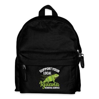  Support Your Local Iguana Removal Service Lizard - Kids' Backpack - black - Front