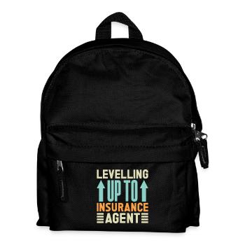 Insurance Agent Levelling Up To Funny Insurance - Kids' Backpack - black - Front