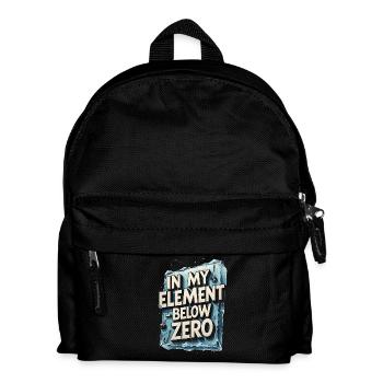 Eisangeln In My Element - Kinder Rucksack - Schwarz - Vorne