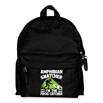 Frog Catcher Amphibian Snatcher Frog - Kinder Rucksack - Schwarz - Vorne