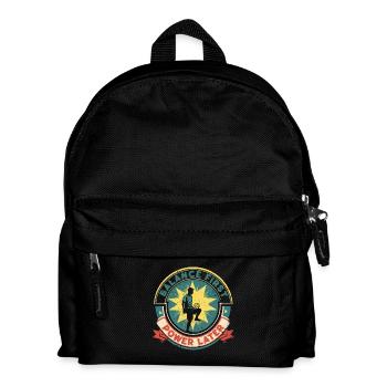 Sepak Takraw : Premier pouvoir plus tard - Sac à dos Enfant - noir - Devant