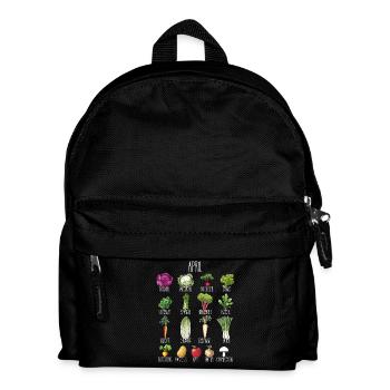 Hobby Garten April Obst & Gemüse für grüne Daumen - Kinder Rucksack - Schwarz - Vorne
