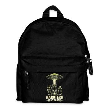 Hardtekk Is My Cardio Tekke Ostdeutschland - Kinder Rucksack - Schwarz - Vorne