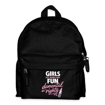 Les filles veulent juste avoir des droits de s’amuser - Sac à dos Enfant - noir - Devant