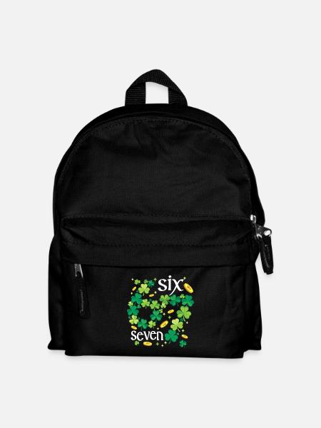 Irland Irisch Shamrock St. Patricks Day 6 7 Meme - Kinder Rucksack - Schwarz