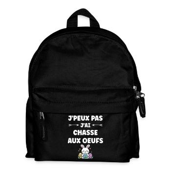 egg hunt - Kids' Backpack - black - Front
