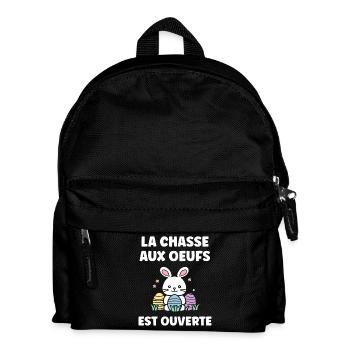 egg hunt - Kids' Backpack - black - Front