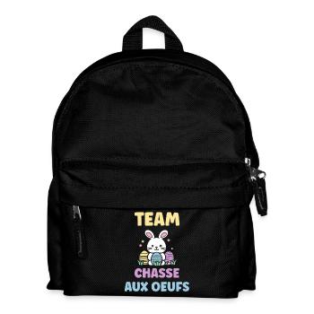 egg hunt - Kids' Backpack - black - Front
