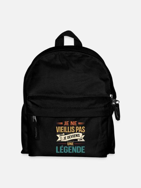 I don't get old, I become a legend, gift - Kids' Backpack - black