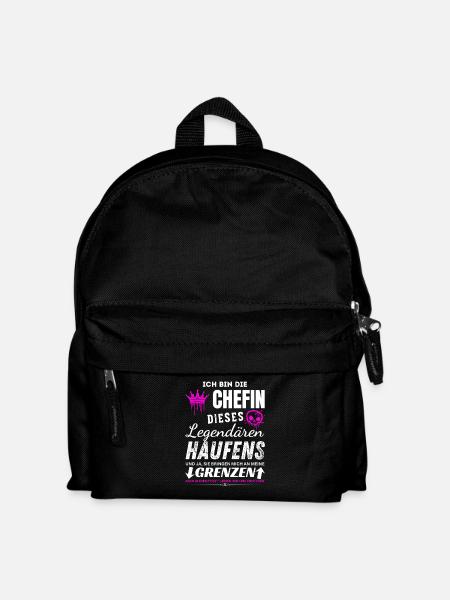 Chefin dieses legendären Haufens Chefin Geschenke - Kids' Backpack - black