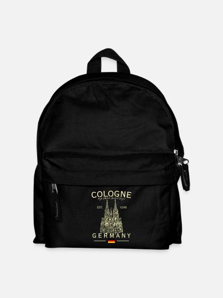 Cologne Germany Kölner Dom Cathedral Souvenir - Kids' Backpack - black
