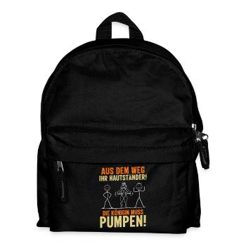 Haltérophile HORS DE LA ROUTE SA PEAU SE DRESSE Drôle - Sac à dos Enfant - noir - Devant