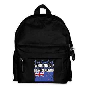 Tired Waking Up Not Being In New Zealand - Kids' Backpack - black - Front