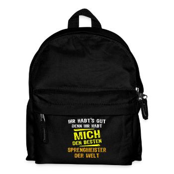 Don maître de démolition - Sac à dos Enfant - noir - Devant