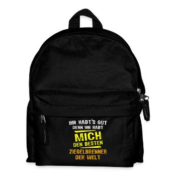 Brick Burner Gift - Kids' Backpack - black - Front