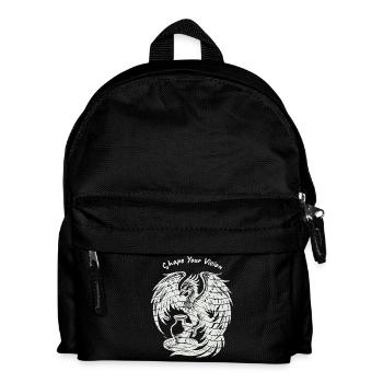 Phoenix Rising – Blanc Pur - Sac à dos Enfant - noir - Devant