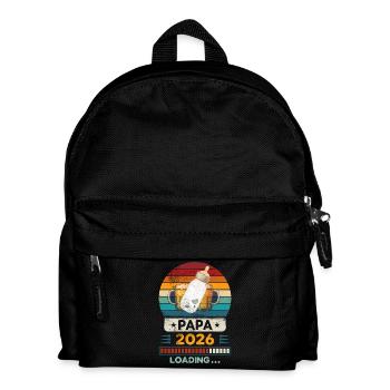 Papa 2026 en chargement. - Sac à dos Enfant - noir - Devant
