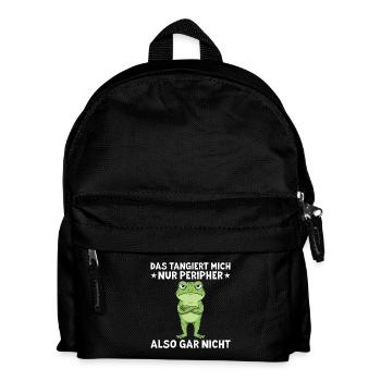 That only affects me peripherally Funny saying - Kids' Backpack - black - Front