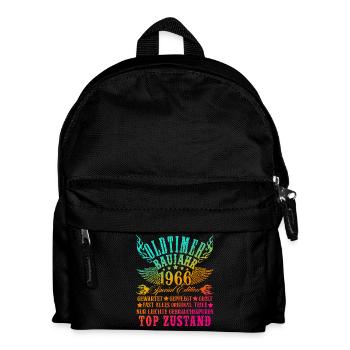 60th Birthday 60 Years Decoration 1965 Gift Funny - Kids' Backpack - black - Front
