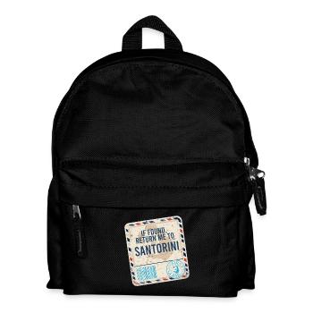 If Found Return To Santorini - Kinder Rucksack - Schwarz - Vorne