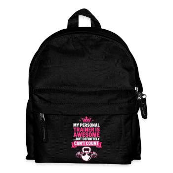 Fitnessstudio, Fitness - Kinder Rucksack - Schwarz - Vorne