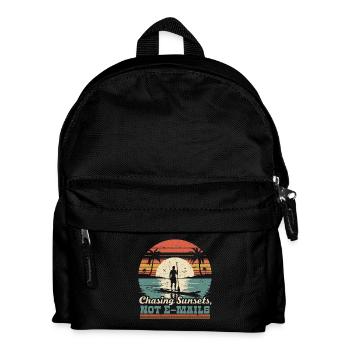 Stand Up Paddle Chasing Sunsets - Kids' Backpack - black - Front