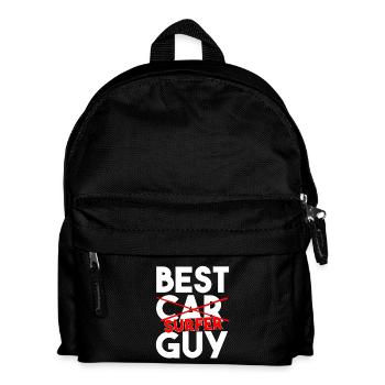Best Surfer Guy Funny Surfing Typography - Kids' Backpack - black - Front