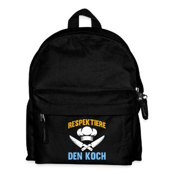 Chef RESPECT LE CHEF Amusement - Sac à dos Enfant - noir - Devant