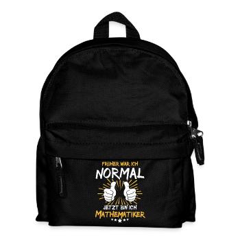 Mathematician Spruch - Kids' Backpack - black - Front