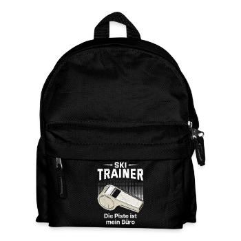 Skiers SKI TRAINOR THE SLOPE IS MY OFFICE - Kids' Backpack - black - Front