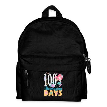 100 Days School Mermaid Design - Kids' Backpack - black - Front