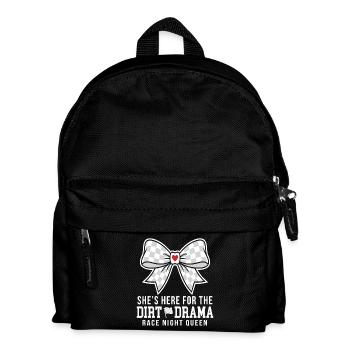 Dirt Drama Race Night Queen Bow - Kids' Backpack - black - Front