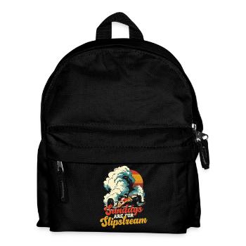 Autorennen Motorsport Sundays Are For Slipstream - Kinder Rucksack - Schwarz - Vorne