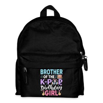 Brother Of The K-Pop Birthday Girl - Kids' Backpack - black - Front