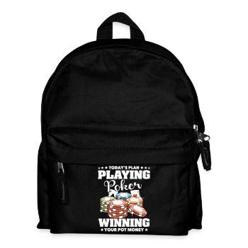 Poker Poker Players - Kids' Backpack - black - Front