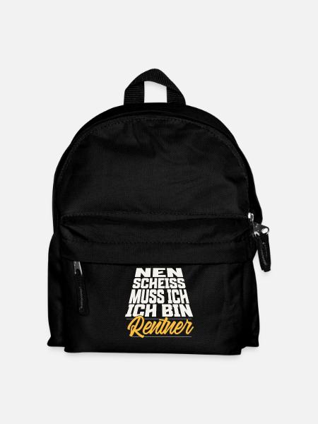 Rentner - Kinder Rucksack - Schwarz