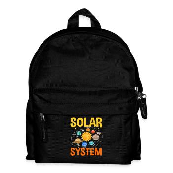 Solar System Planets Astronomy Education - Kids' Backpack - black - Front